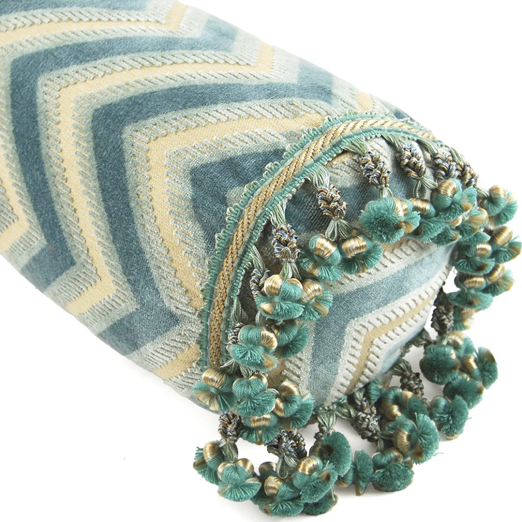 bolster pillow fringe