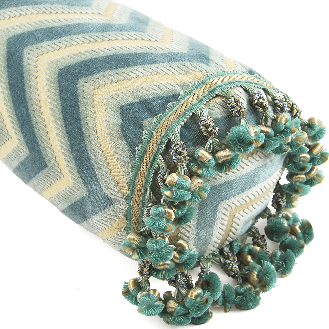 bolster pillow fringe