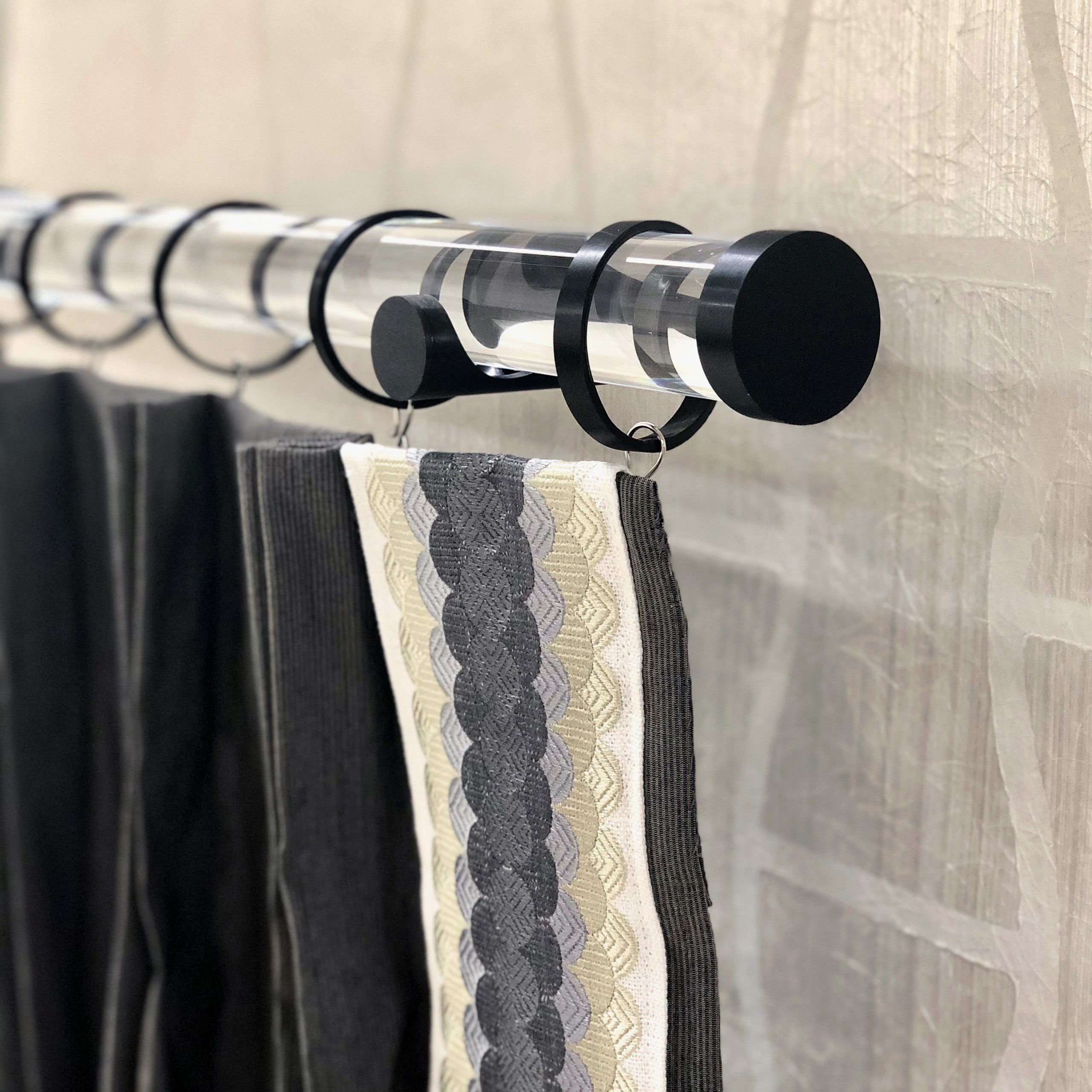 ACRYLIC DRAPERY HARDWARE