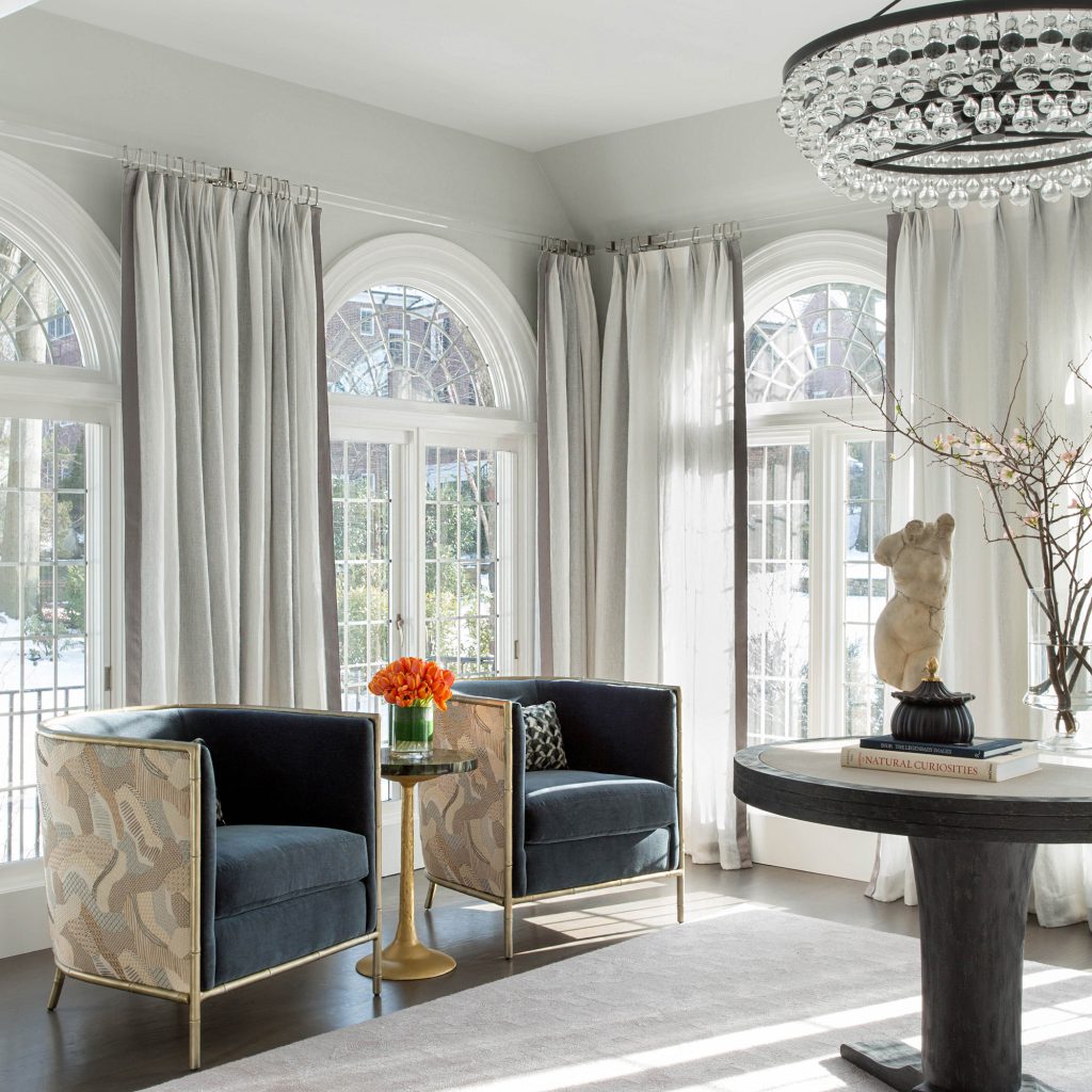 Brimar Cube Drapery Rods with Gray Panels