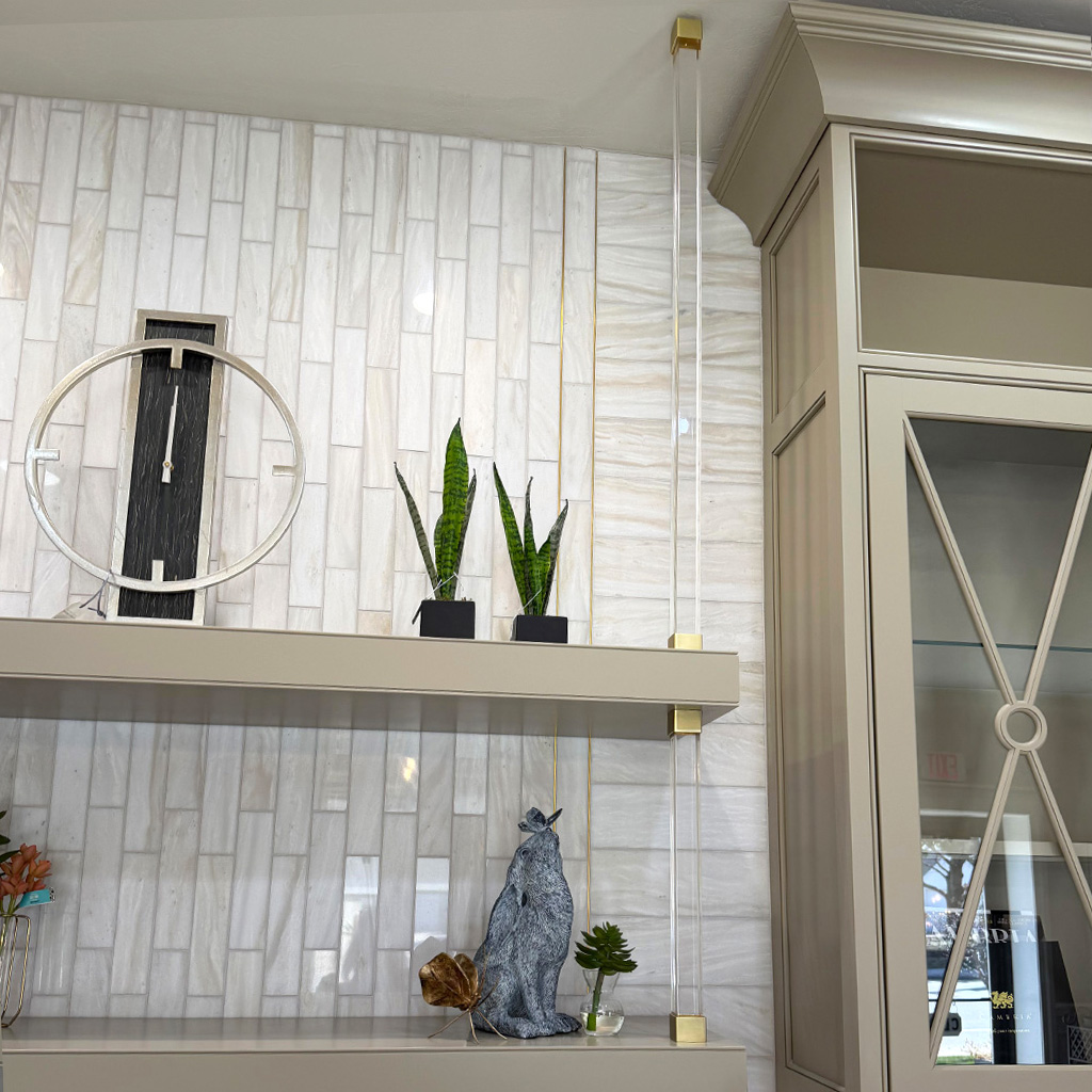 Brimar Cube Acrylic Hardware as Shelving