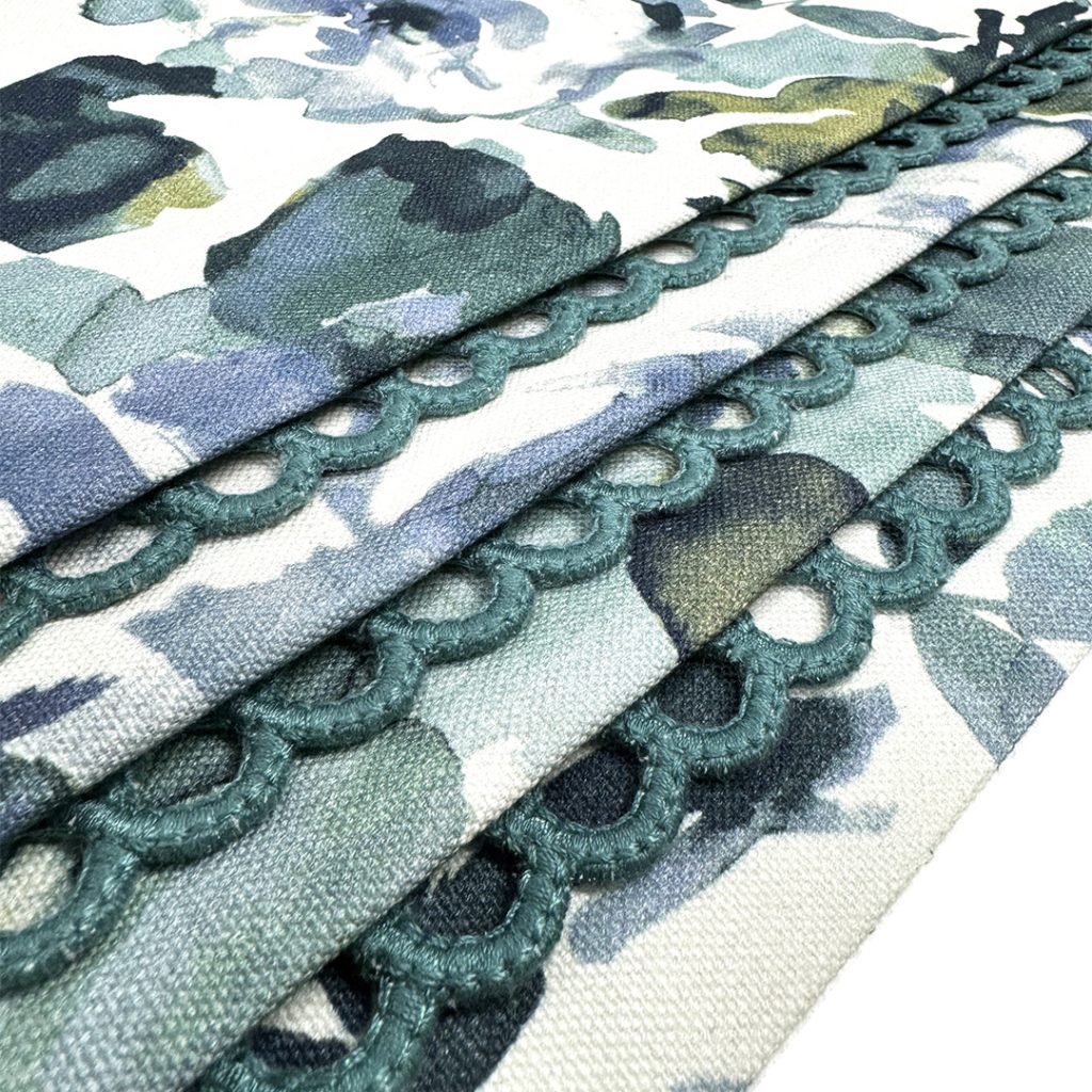 Brimar Cheerio Open Trim on Roman Shade