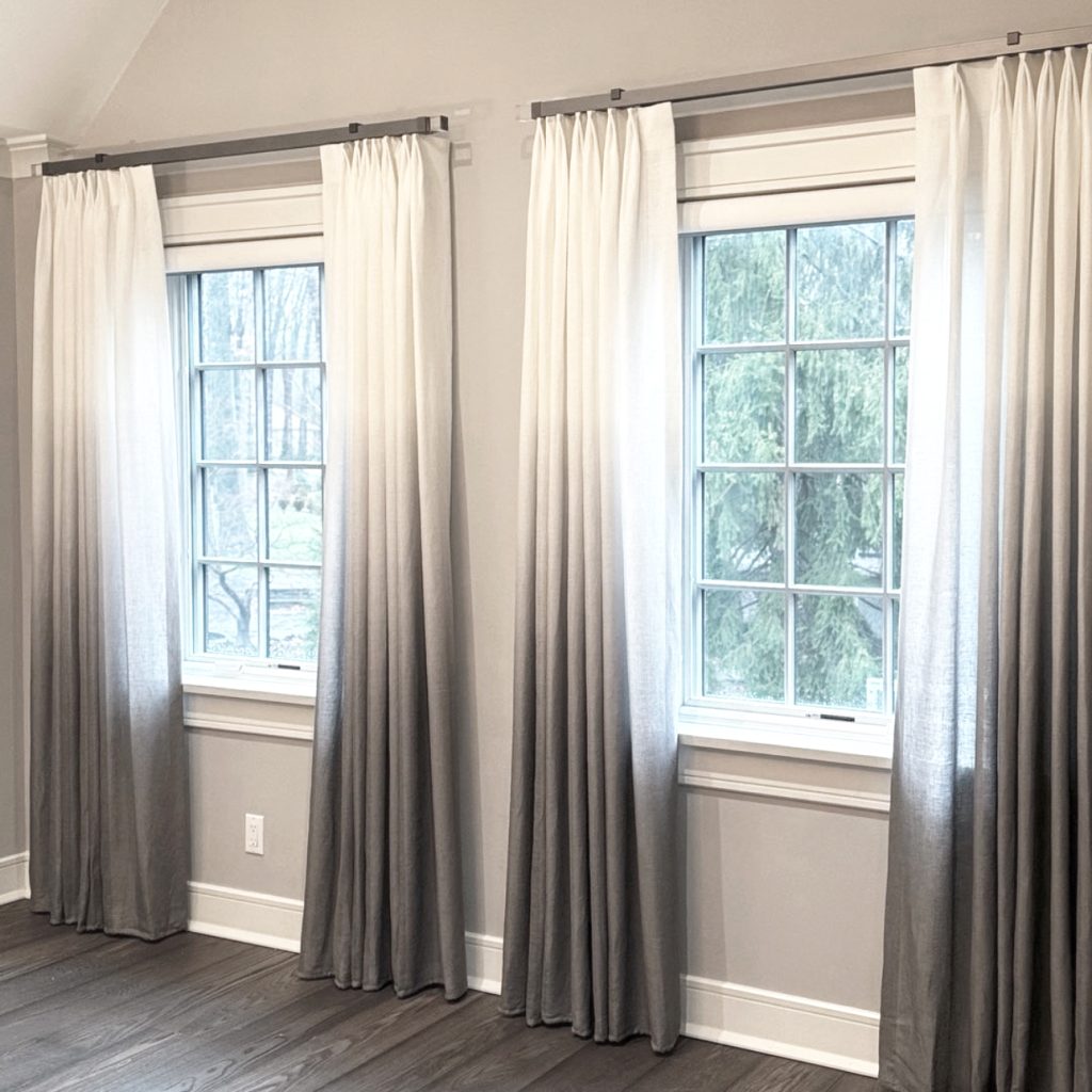 Brimar Innova Drapery Hardware with Ombre Curtain