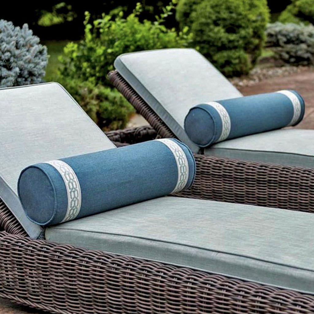 Brimar Nautika Tape Trim on Outdoor Pillows