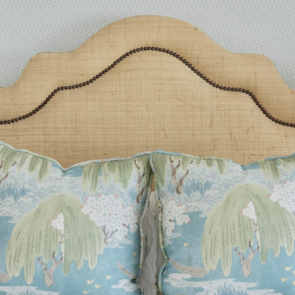 Nails on Linen Headboard