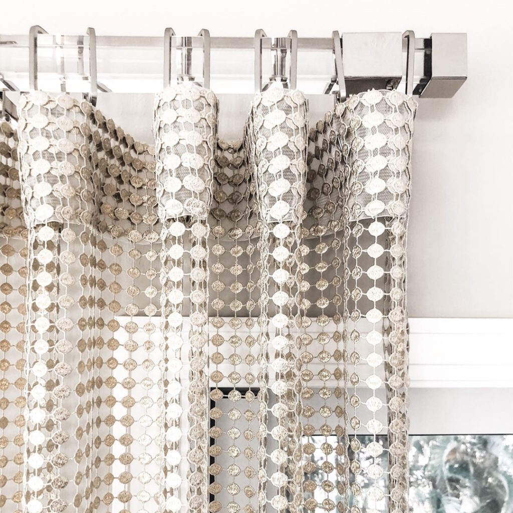Brimar Acrylic Drapery Rod with Mesh Drapery