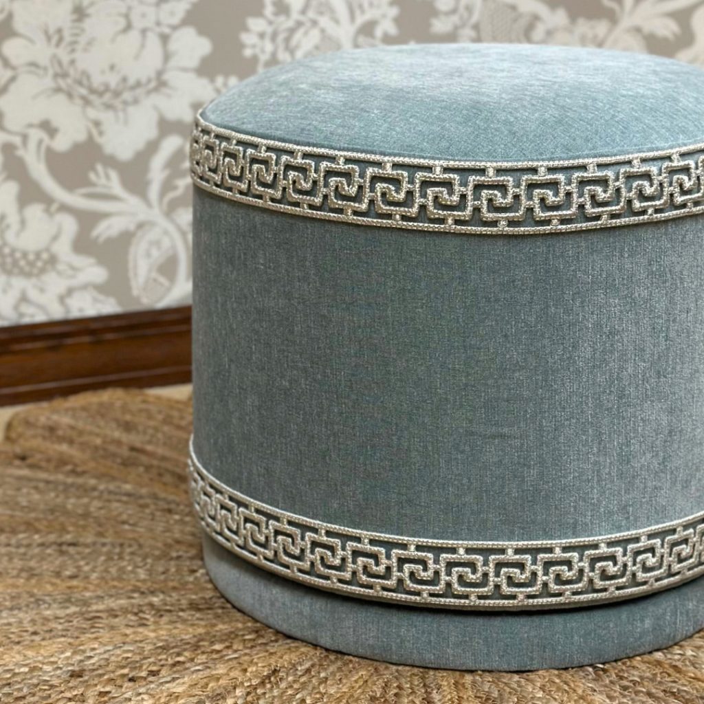 Brimar Greek Key Open Trim on Ottoman