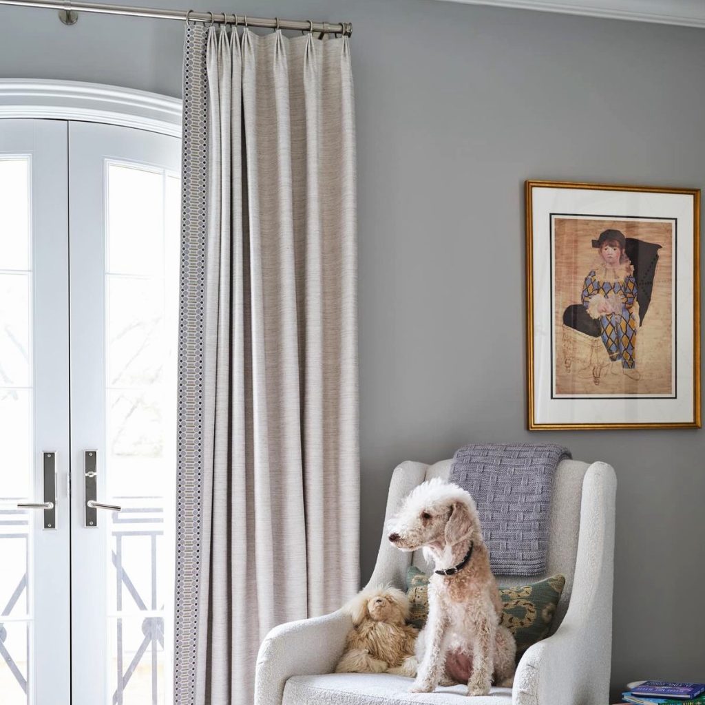 Brimar Kaleidoscope Tape Trim on Curtain Leading Edge
