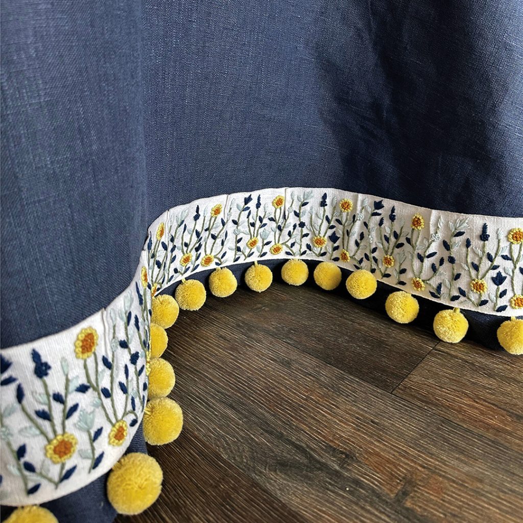 Brimar Kew Garden Trim on Table Skirt