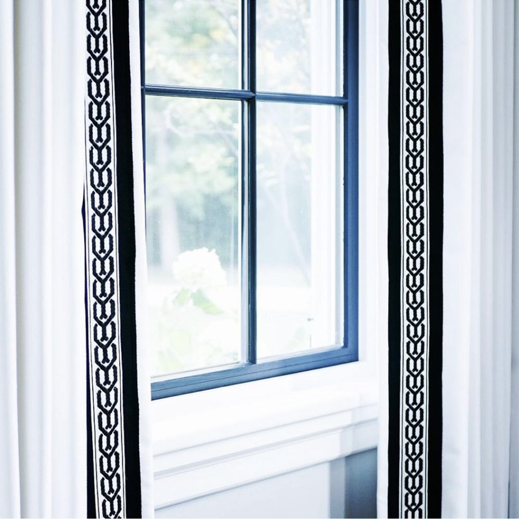 Brimar Nautika Tape Trim on Drapery Panels