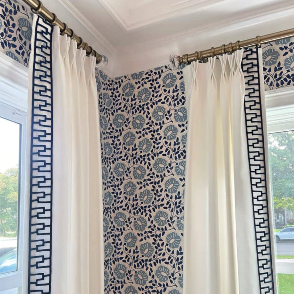 Brimar Artsy Open Trim on Curtains