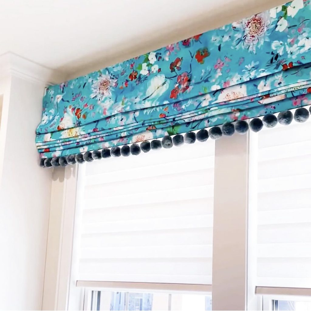 Brimar Pom Pom Fringe on Floral Shades