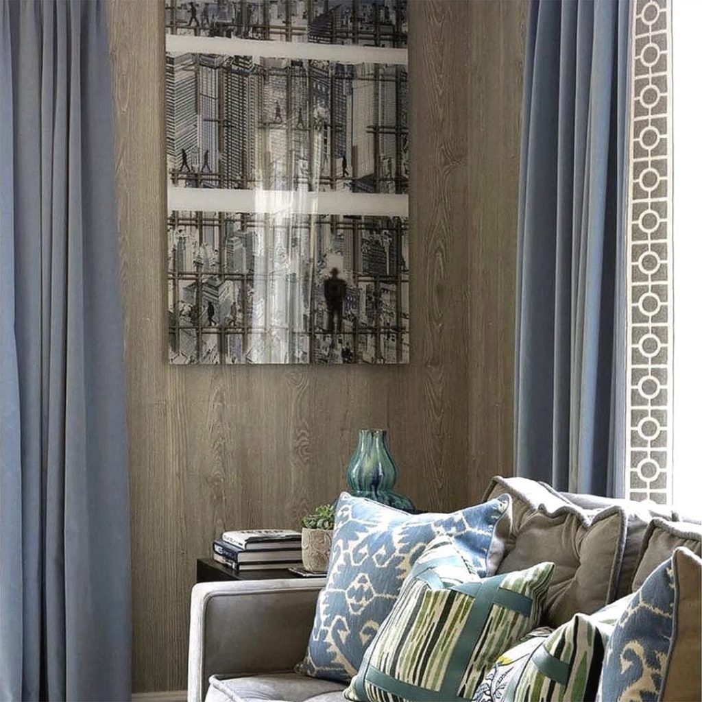 Brimar Quadrate Border Trim on Drapery